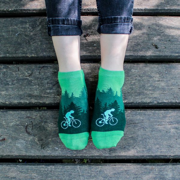 Veselé kotníkové ponožky – Cyklista
