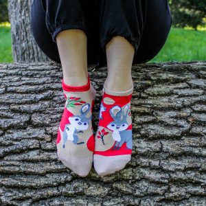 Veselé kotníkové ponožky – Zajíc