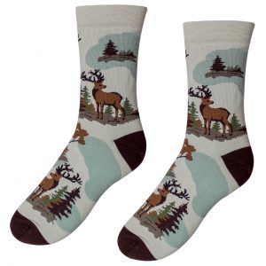 Veselé ponožky s jelenem  Pro myslivce