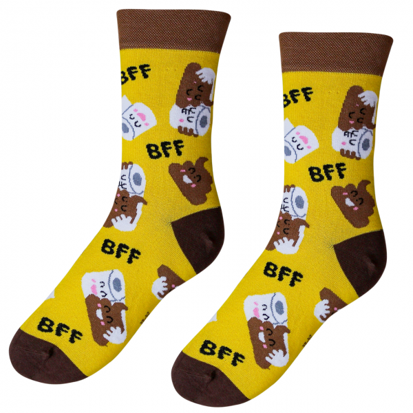 Veselé ponožky Hovínko BFF