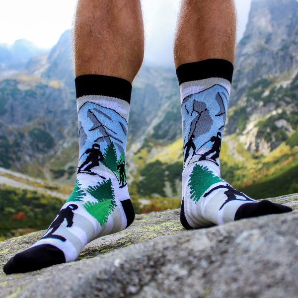 Veselé ponožky – Lyžař