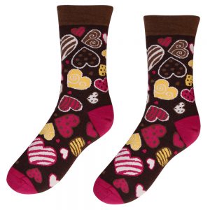 Veselé ponožky – Sladké srdíčka