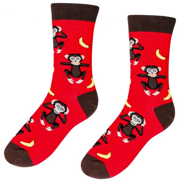 Veselé ponožky opice