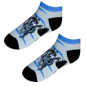 Veselé kotníkové ponožky – Vlci